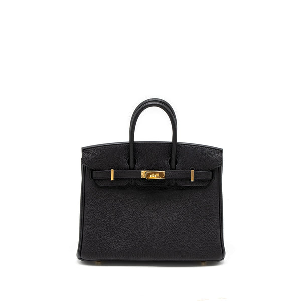 Hermes Birkin 25 Togo Black GHW Stamp Z