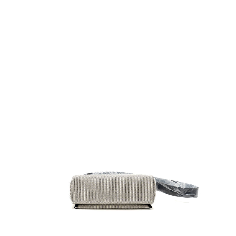 Hermes Herbag Mini Canvas/Cowhide Black/Ecru GHW Stamp W