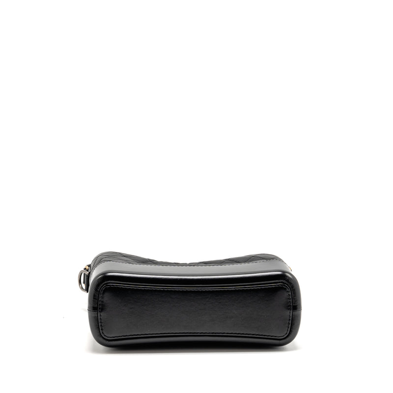 Chanel Gabrielle hobo bag aged calfskin black multicolour hardware