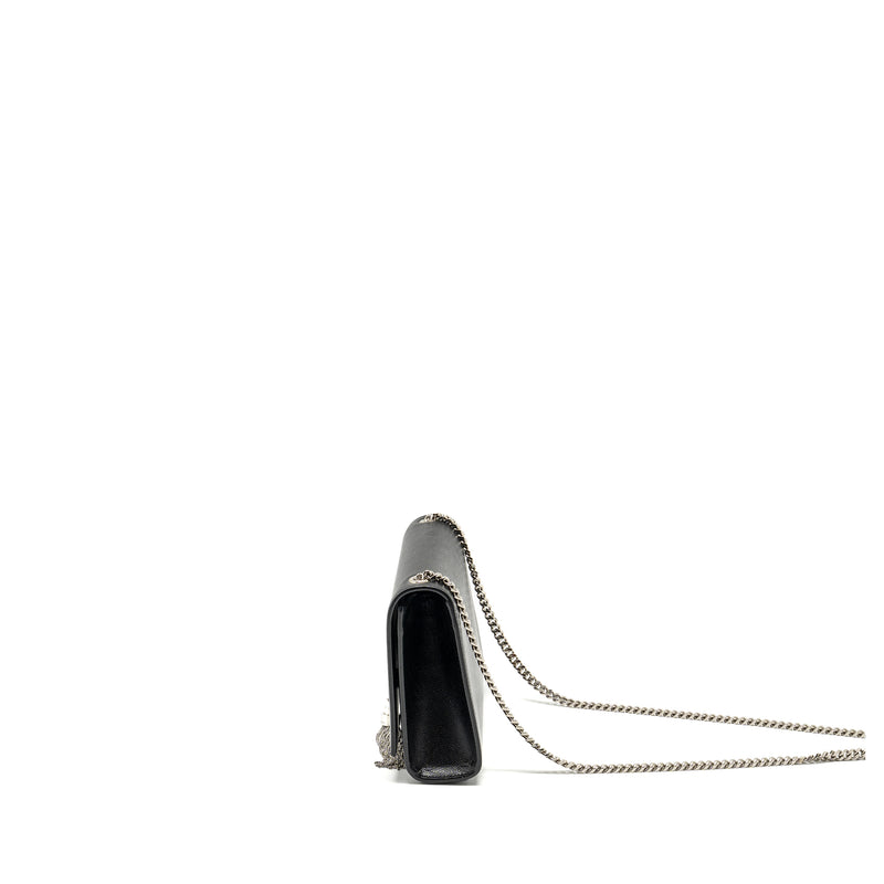 SAINT LAURENT /YSL Kate Medium Chain Bag With Tassel Calfskin Black SHW