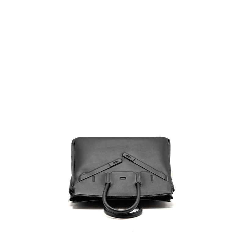 Hermes Birkin Shadow 25 Swift Black SHW Stamp Z