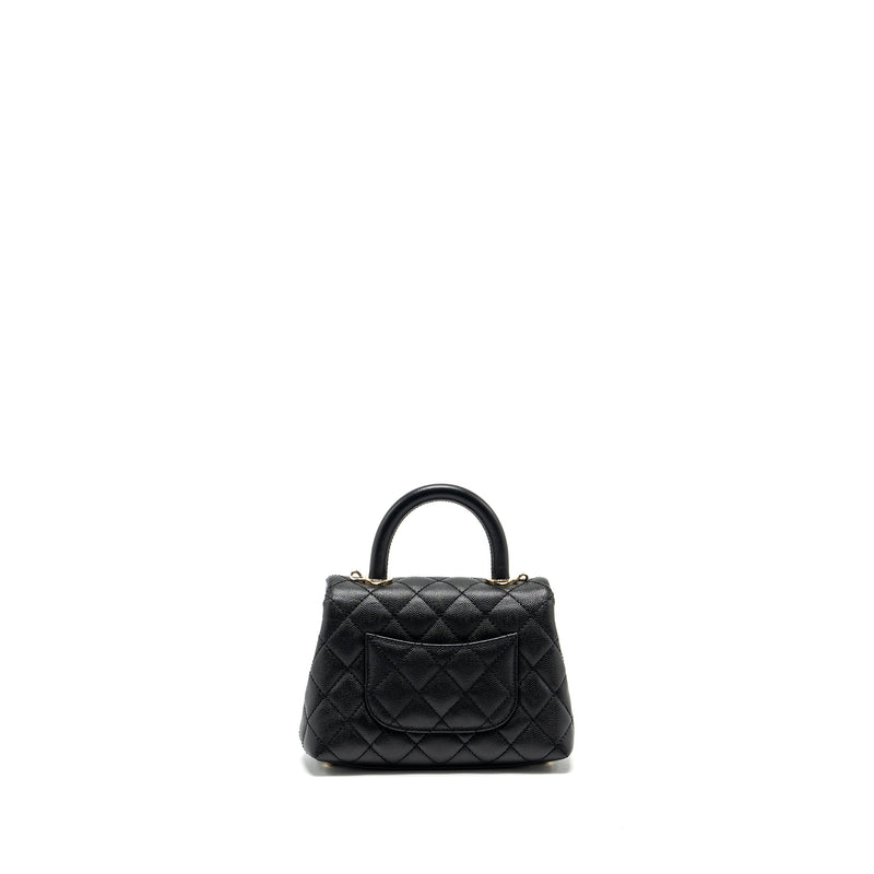 Chanel mini coco handle Caviar black LGHW