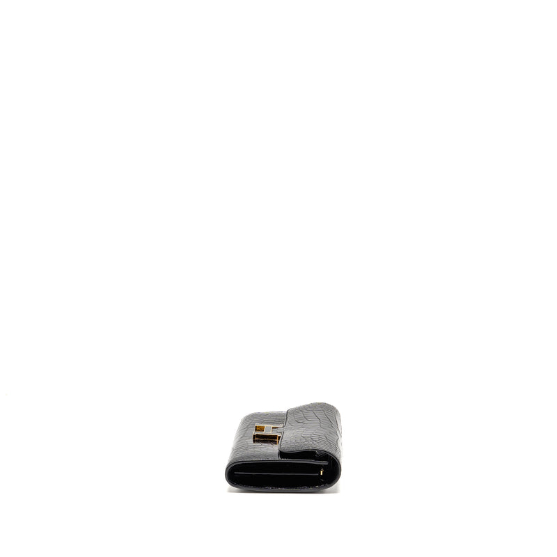 HERMES Constance To Go Alligator Mississippiensis Black with black Hardware Stamp Z