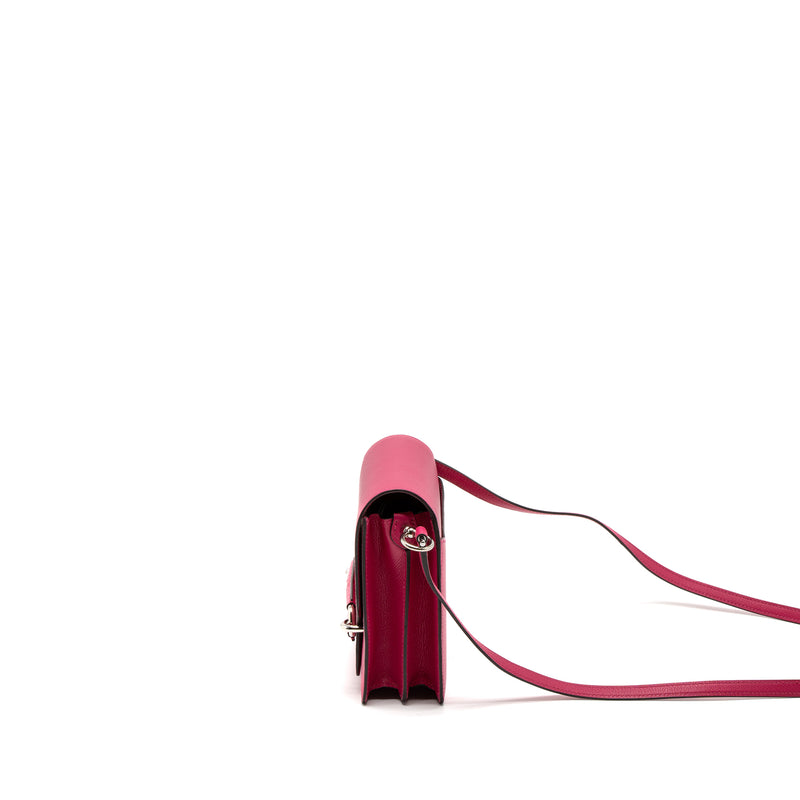 Hermes Mini Roulis Alligator Touch Evercolor Rose Mexico SHW Stamp Z