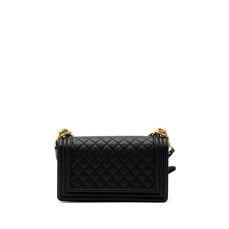 Chanel Medium Classic Boy Bag Caviar Black GHW