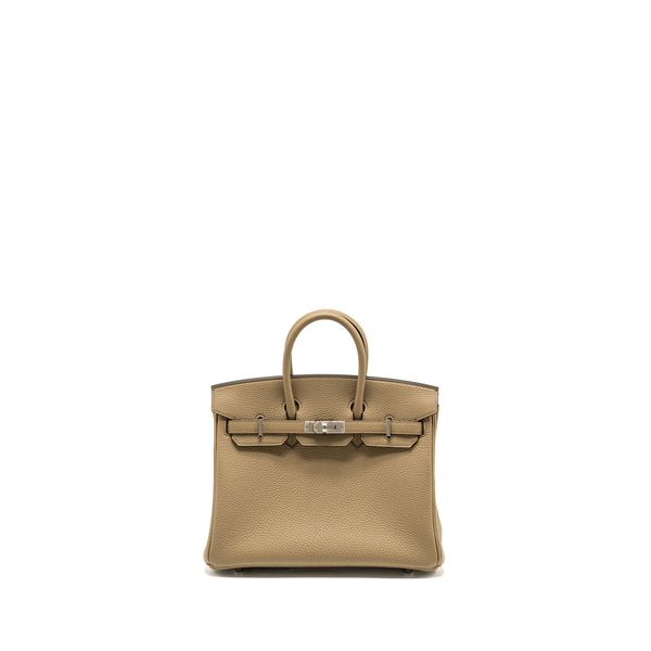 Hermes Birkin 25 Togo Beige Marfa SHW Stamp W