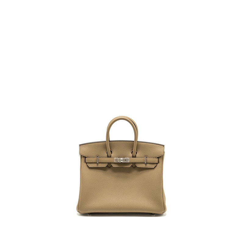 Hermes Birkin 25 Togo Beige Marfa SHW Stamp W