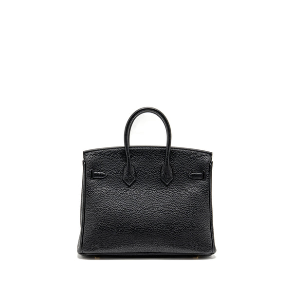 Hermes Birkin 25 Togo Black GHW Stamp U