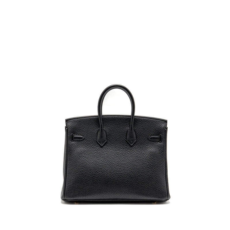 Hermes Birkin 25 Togo Black GHW Stamp U