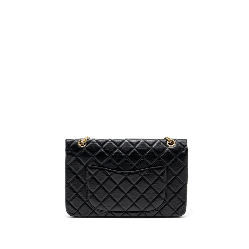 Chanel Large 2.55 Reissue Double Flap Bag Aged Calfskin Black GHW