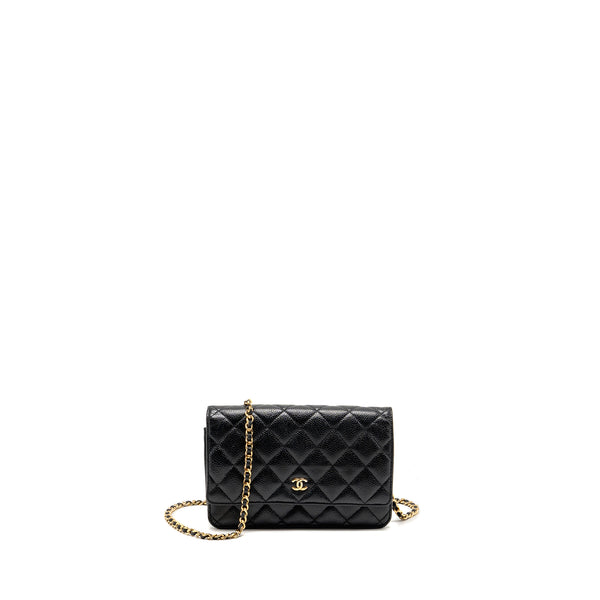 Chanel Classic wallet on chain caviar Black GHW