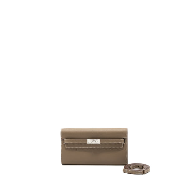 Hermes Kelly To Go Epsom Etoupe SHW Stamp B