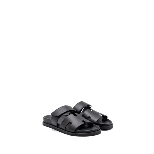 Hermes size 39 chypre sandal black