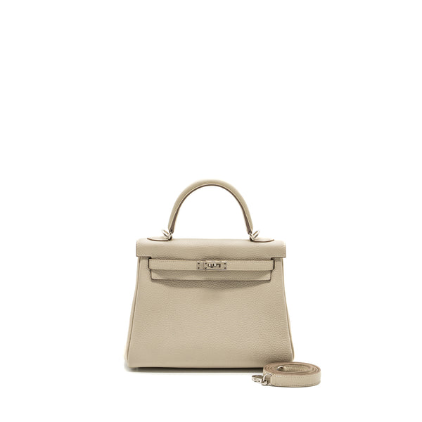 Hermes kelly 25 togo Craie SHW stamp Z