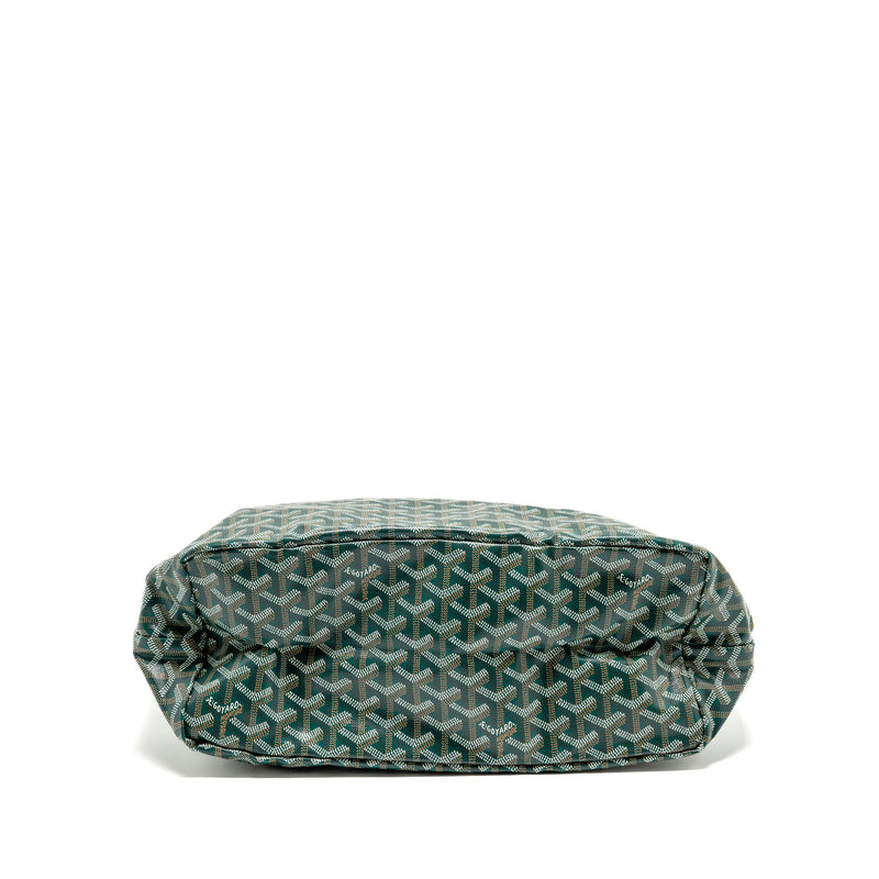 Goyard Saint Louis PM Tote Goyardine Canvas Green SHW