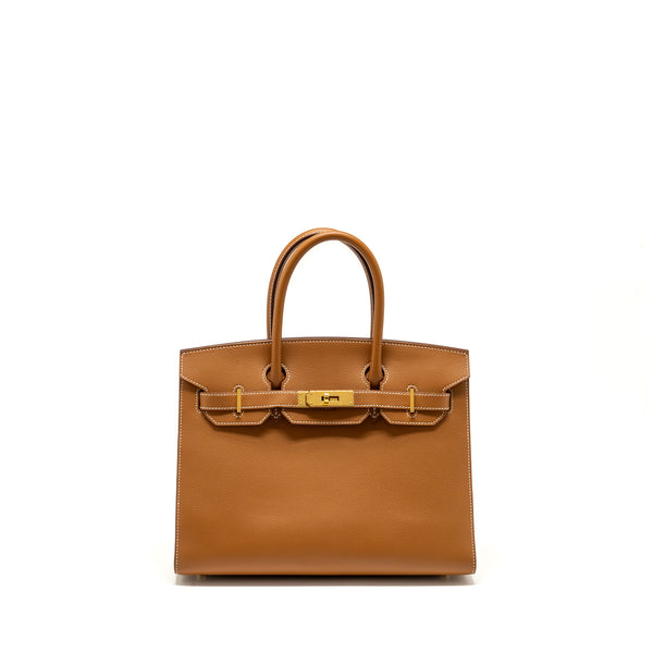 Hermes Birkin 30 Epsom Gold GHW Stamp Z