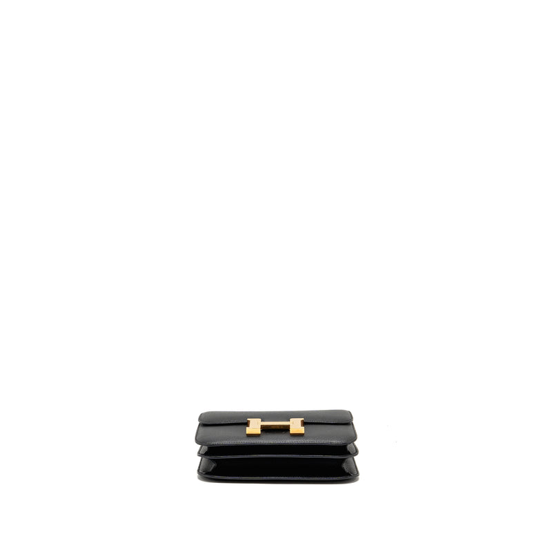 Hermes Mini Constance epsom black RGHW stamp Y