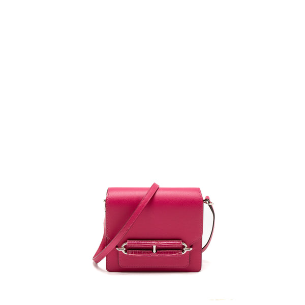 Hermes Mini Roulis Alligator Touch Evercolor Rose Mexico SHW Stamp Z