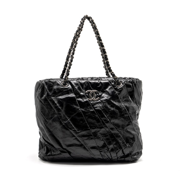 Chanel Twisted Tote Bag Calfskin Black SHW