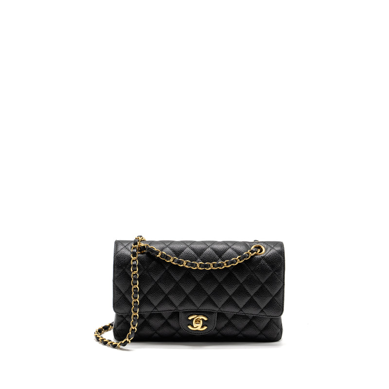 Chanel Medium Classic Double  Flap Bag Caviar Black GHW