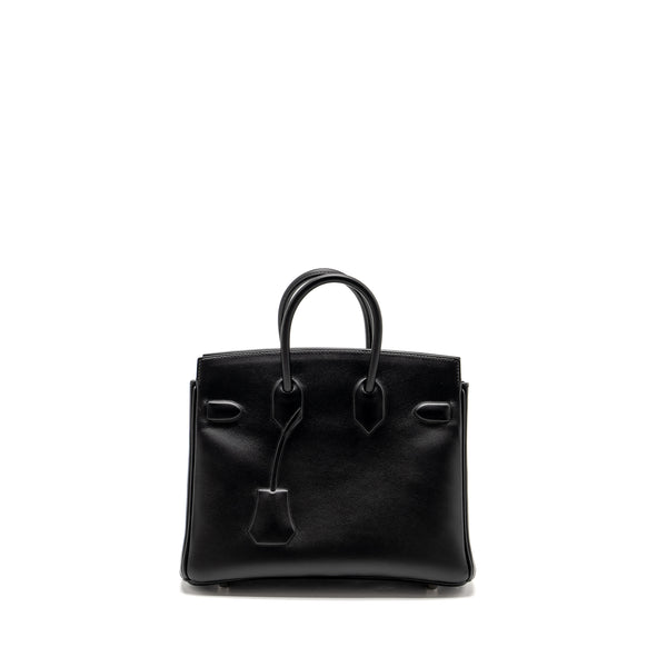 Hermes Birkin Shadow 25 Swift Black SHW Stamp Z