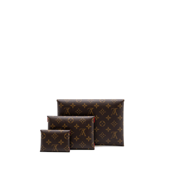 Brown Monogram Kirigami Single Pouch w/GHW