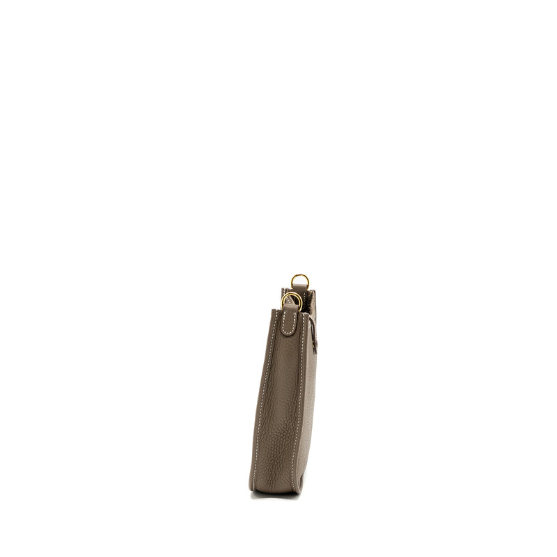 Hermes mini evelyne clemence etoupe GHW stamp U