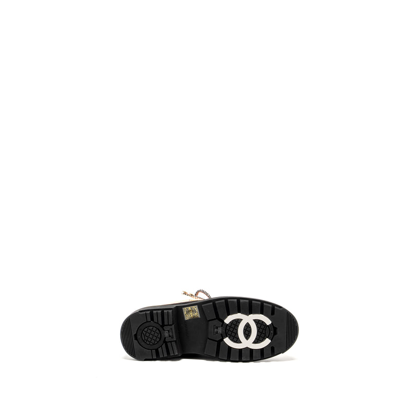 Chanel size 38 ankle bookts multicolor cream / pink / black