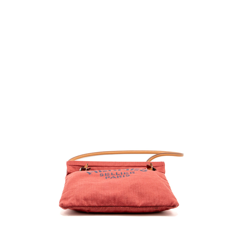 Hermes Aline Grooming Bag Canvas Rough/Gold SHW Stamp Y