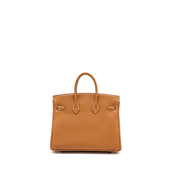Hermes Birkin 25 Togo Gold GHW Stamp W