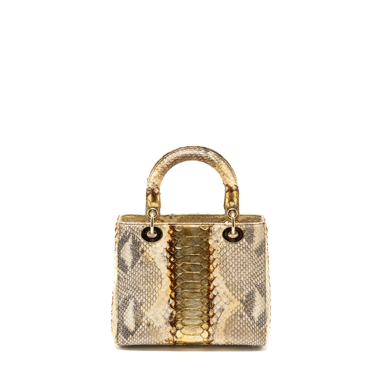 Dior Medium Lady Dior Python Multicolour LGHW