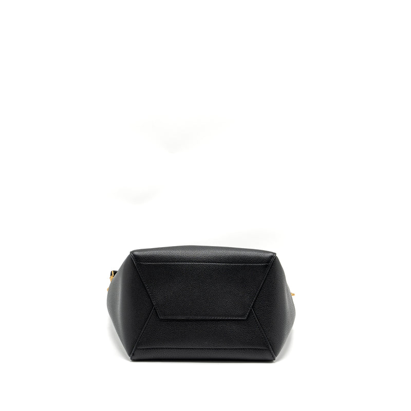 Celine Sangle Bucket Bag Grained Calfskin Black GHW