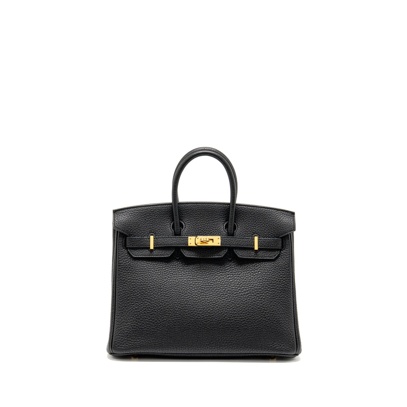 Hermes Birkin 25 Togo Black GHW Stamp U
