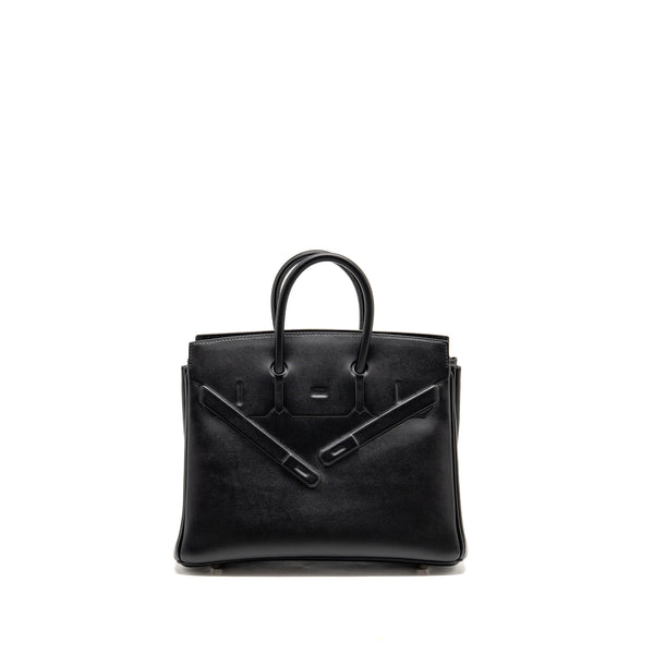 Hermes Birkin Shadow 25 Swift Black SHW Stamp Z