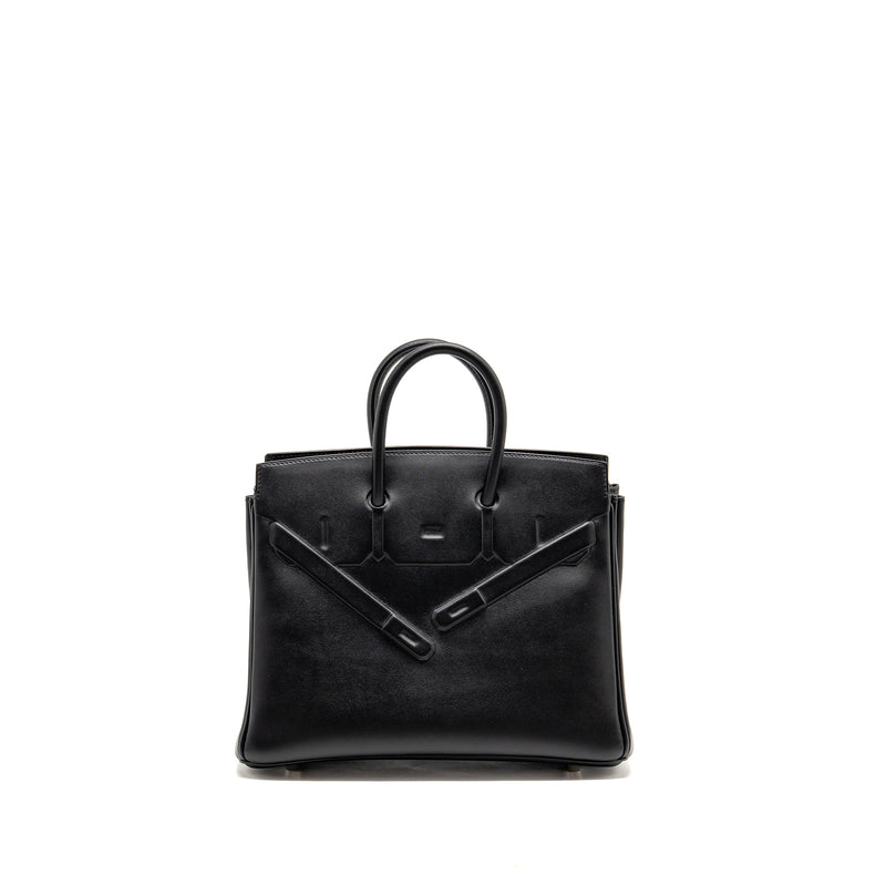 Hermes Birkin Shadow 25 Swift Black SHW Stamp Z