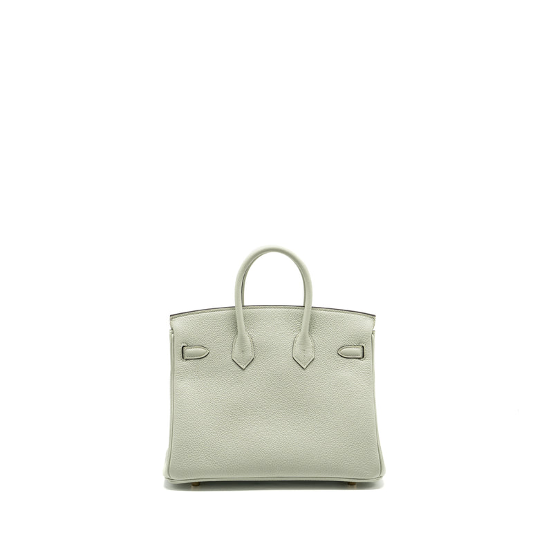 Hermes birkin 25 Togo Gris Neve GHW stamp B