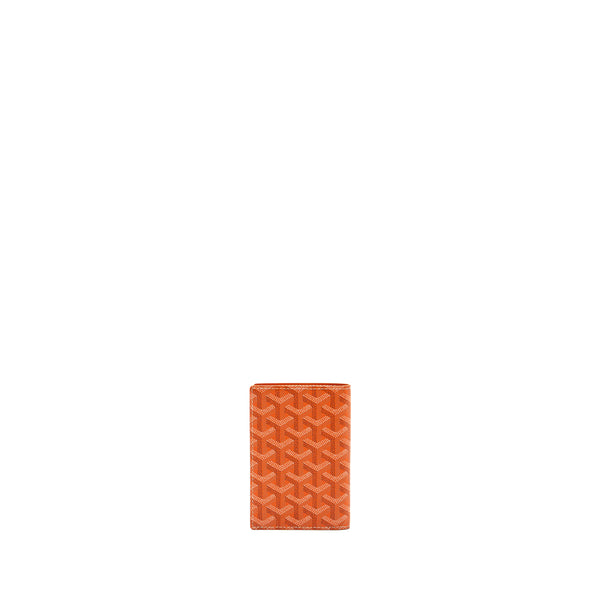 Goyard orange card online holder