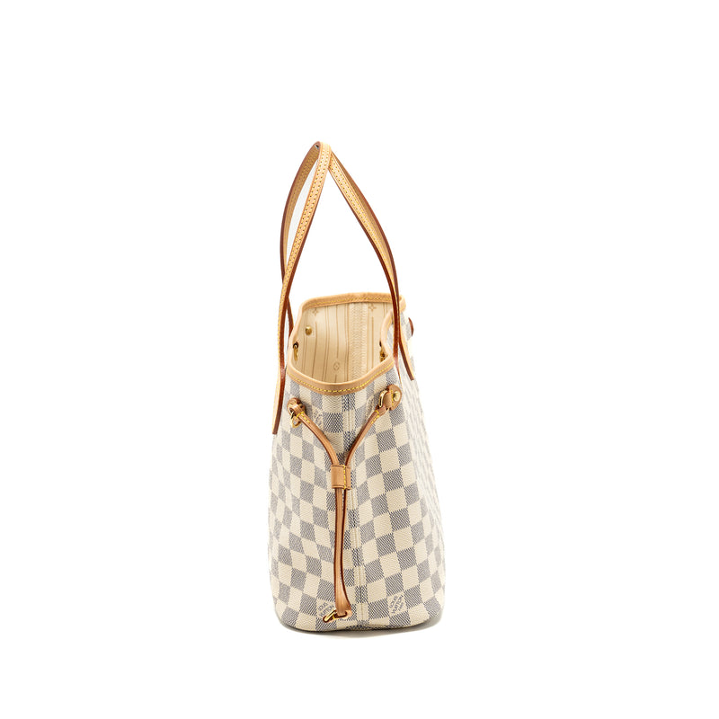 Louis Vuitton Neverfull PM Damier Azur GHW