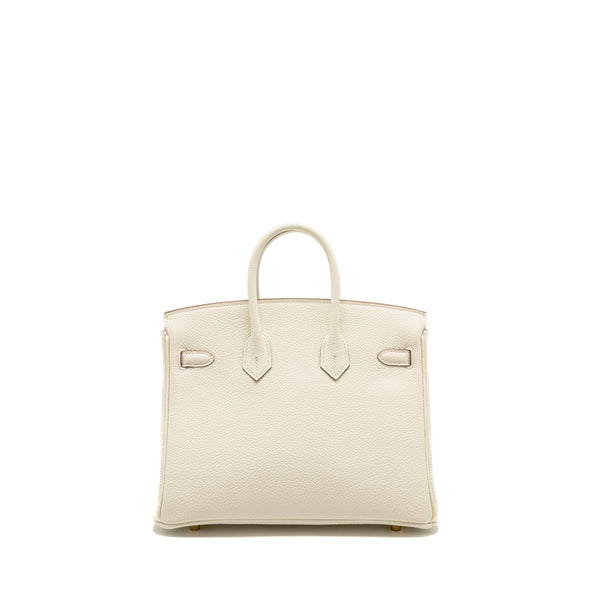 Hermes Birkin 25 Togo Mushroom GHW Stamp W