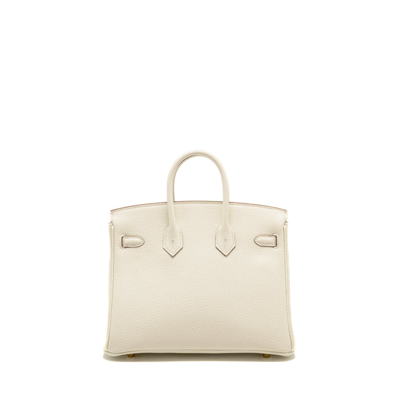 Hermes Birkin 25 Togo Mushroom GHW Stamp W
