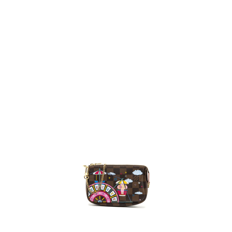 Louis vuitton mini pochette accessories Christmas limited edition multicolor GHW