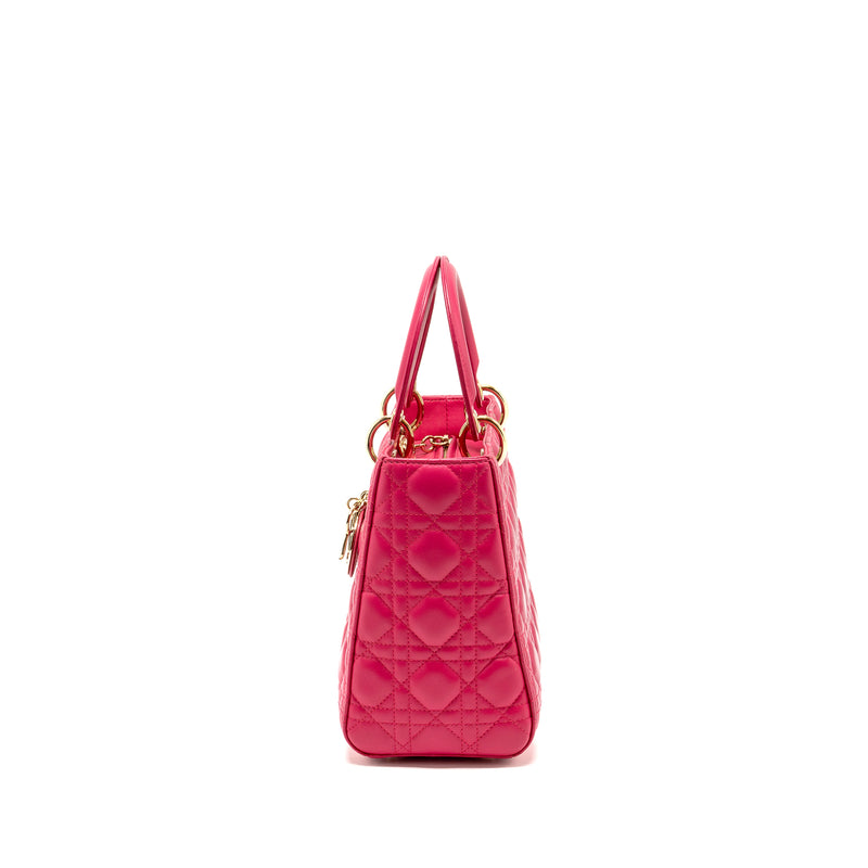 Dior Medium Lady Dior Lambskin Pink LGHW