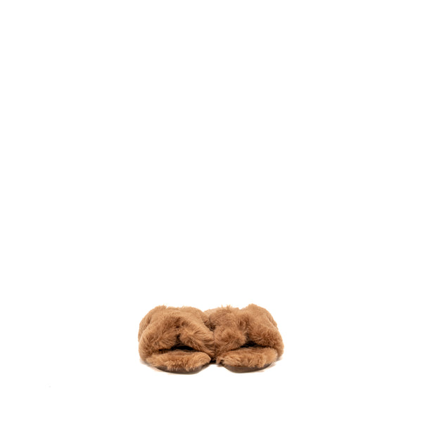 Hermes Size 37 Oran Sandals Peau Lainee Mer Naturel