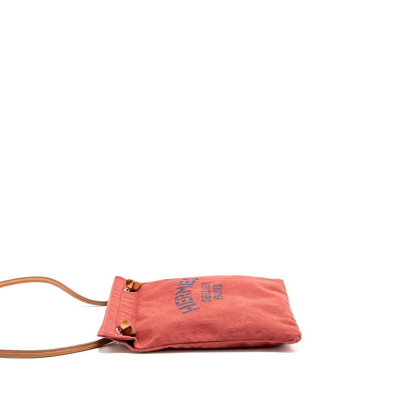 Hermes Aline Grooming Bag Canvas Rough/Gold SHW Stamp Y