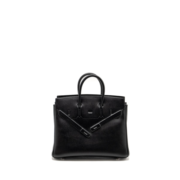 Hermes Birkin Shadow 25 Swift Black SHW Stamp Z