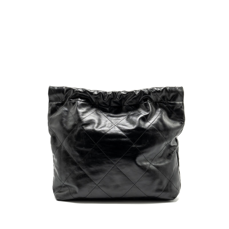 Chanel Medium 22 Bag Calfskin So Black (microchip)