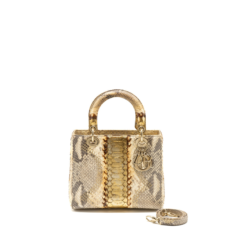 Dior Medium Lady Dior Python Multicolour LGHW