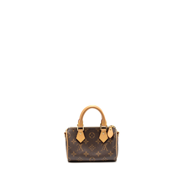 Louis Vuitton Nano Speedy Monogram Canvas GHW