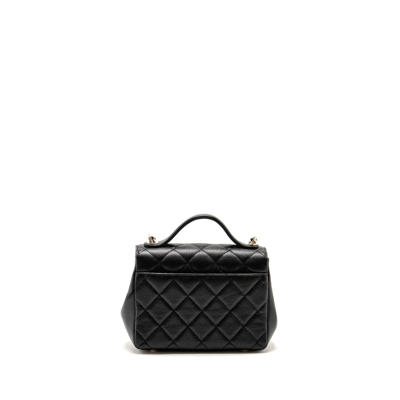 Chanel Small Business Affinity Caviar Black LGHW (Microchip)