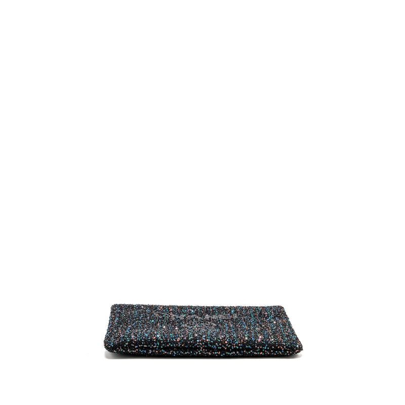 Chanel 20A Deauville Pouch Sequins/Calfskin Black/Multicolour SHW